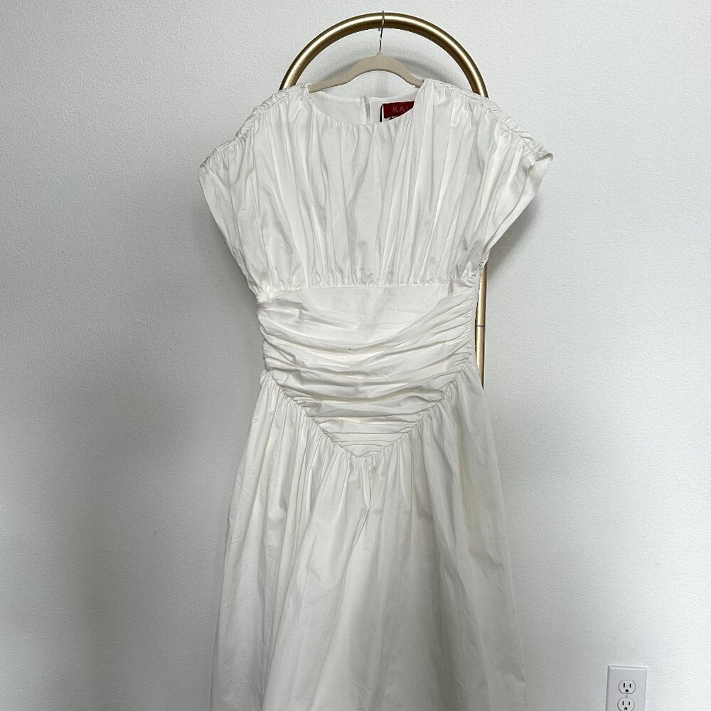 KAI - Adesuwa Ruched Cotton Long Dress